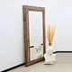 antique carved wood mirror